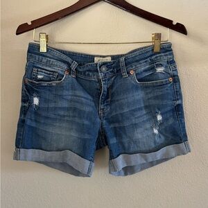 Aeropostale Distressed Blue Jean Shorts